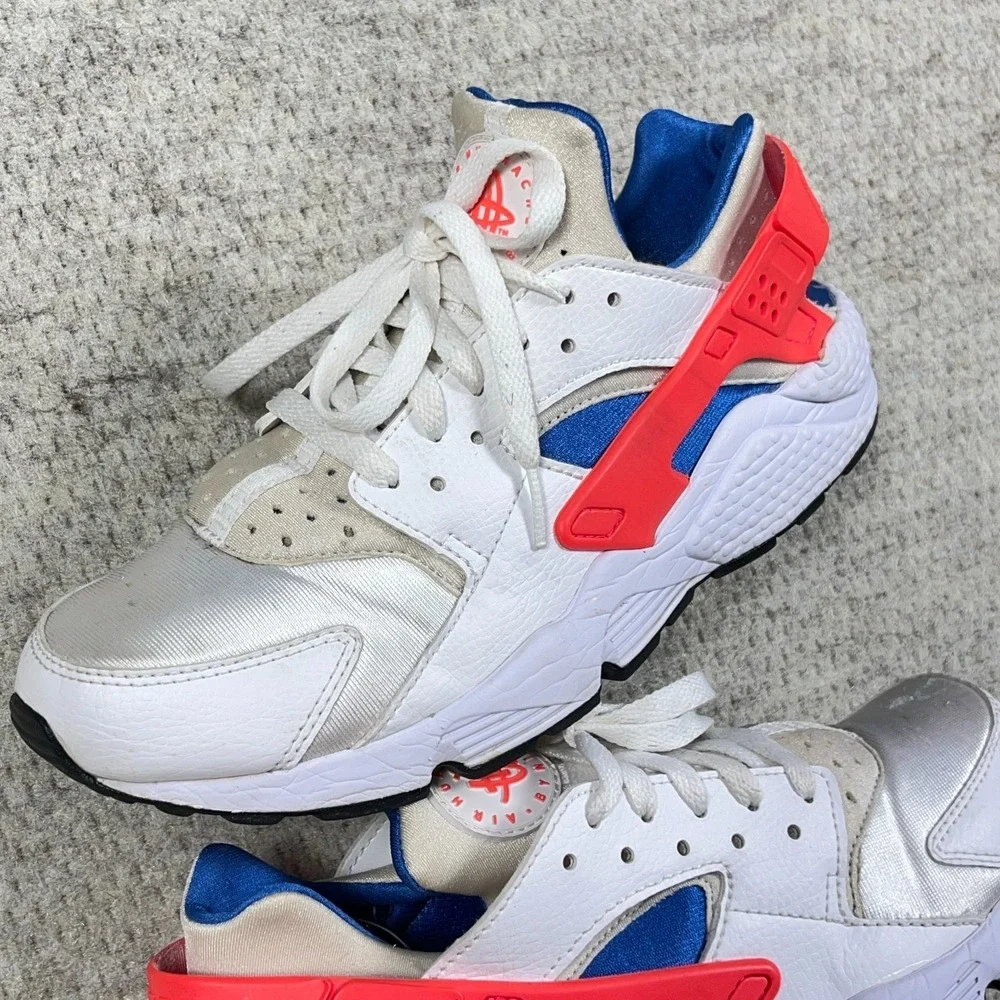 Nike Air Huarache Ultramarine‎ Mens Size 8 White Blue Orange 2017 318429-112